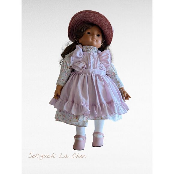 Sekiguchi La Cheri 1983 Vintage Doll Original Dress Hat Shoes #0602
